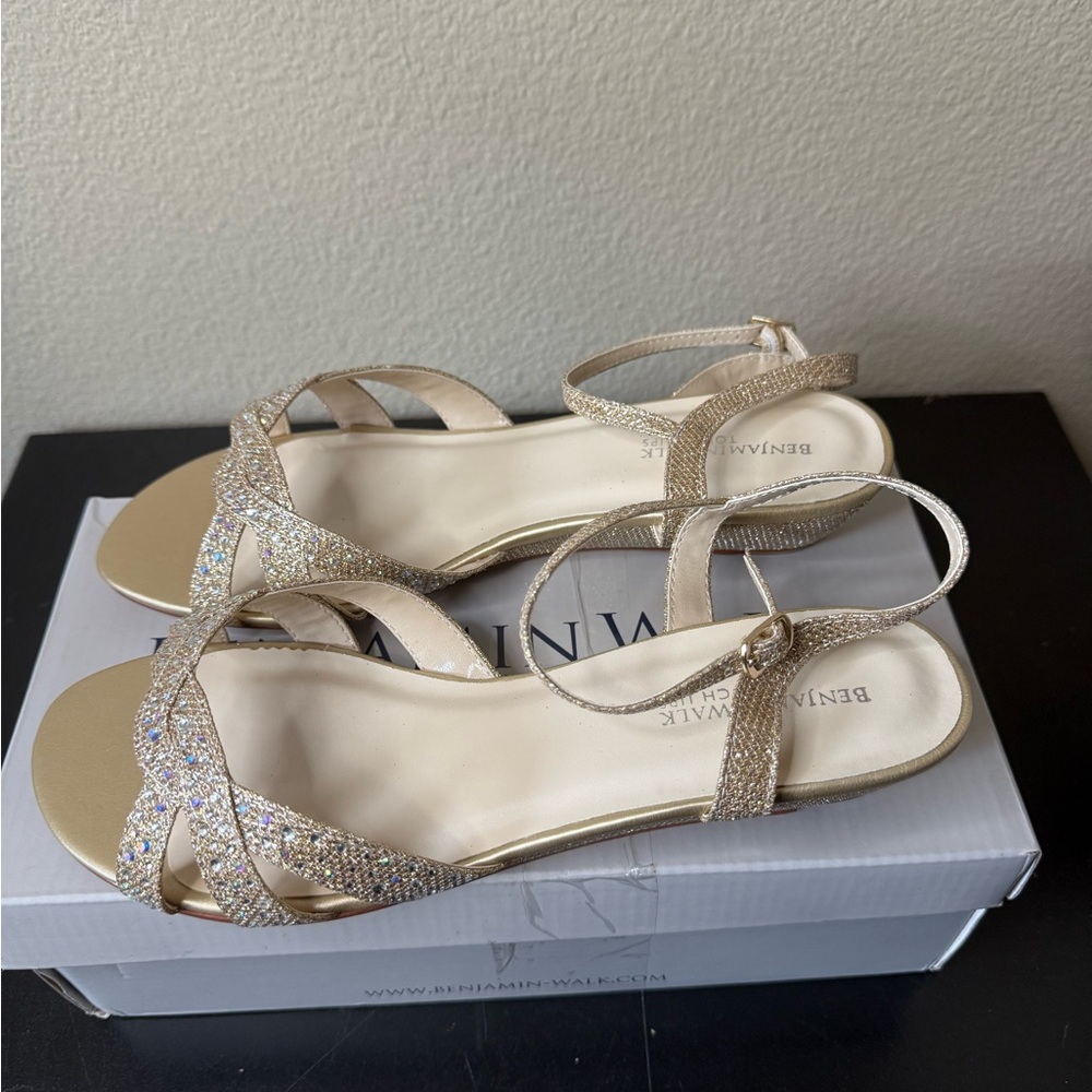 Benjamin Walk Glittering Gold Sandals
